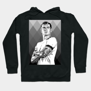 Toni Kroos portrait greyscale fan art Hoodie